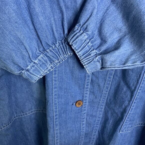 Vintage Renoma Paris Japan Apron Association Utility Jacket Denim Streetwear XL - Picture 11 of 16